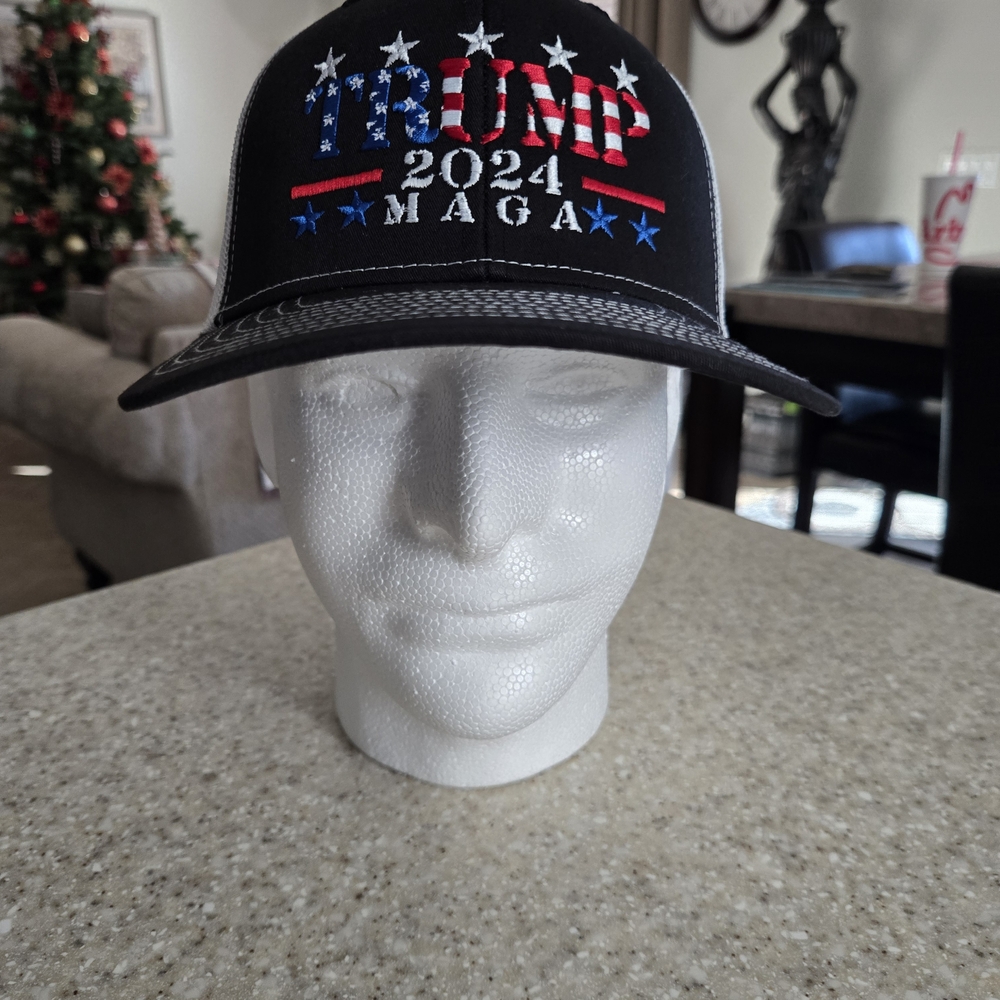 RICHARDSON TRUMP TRUCKER 2024 MAGA HAT.
